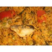 Paella de Bacalao y Verduras 3 Raciones